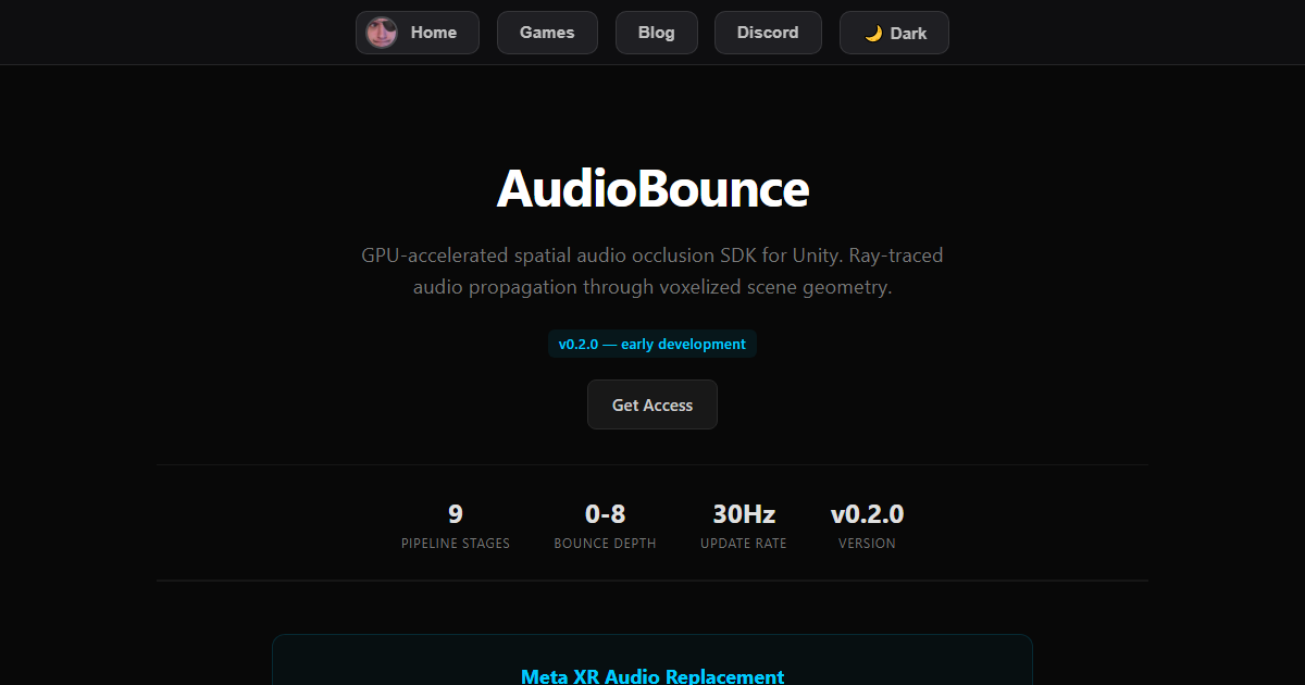 AudioBounce GPU spatial audio for Unity