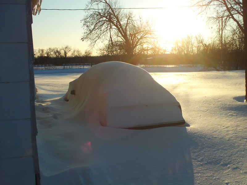 Yeah, that car won't be moving for a while.