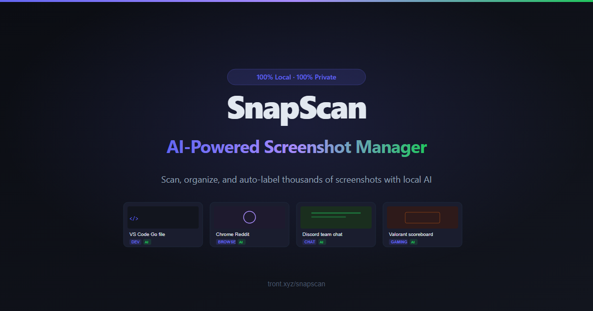 SnapScan - AI-Powered Screenshot Manager