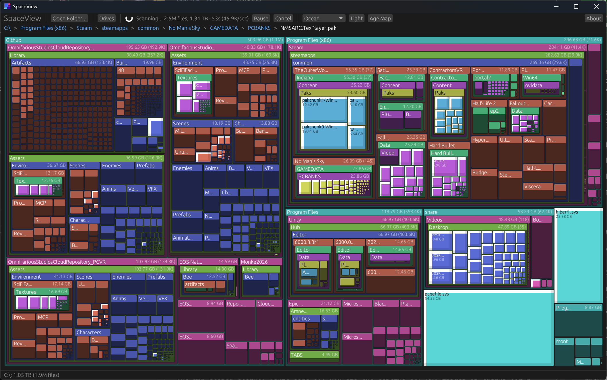 SpaceView full drive scan