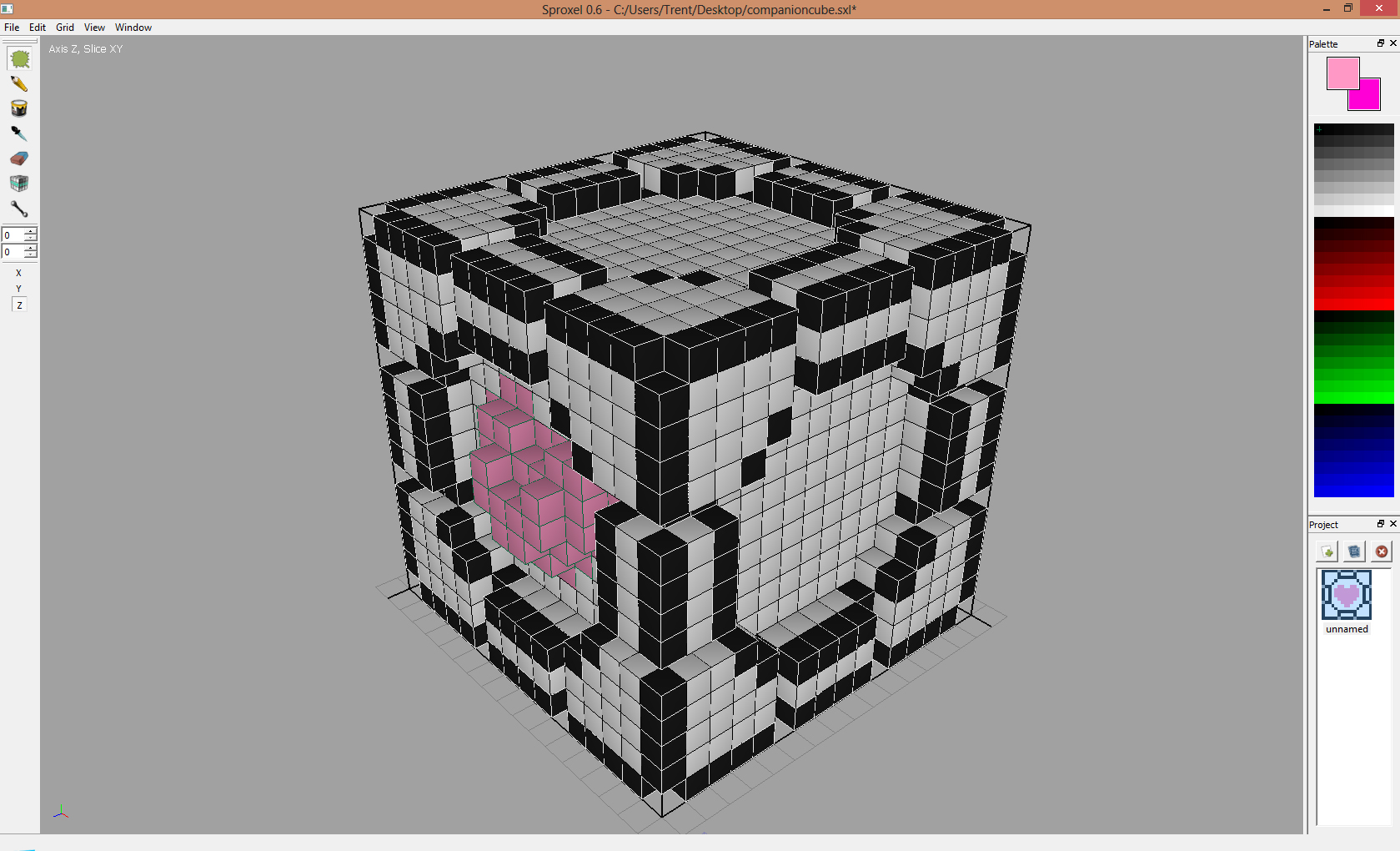 sproxelcompanioncube