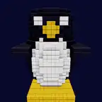 spinning voxel penguin