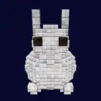 spinning voxel rabbit