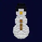 voxel snowman