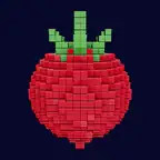 voxel strawberry