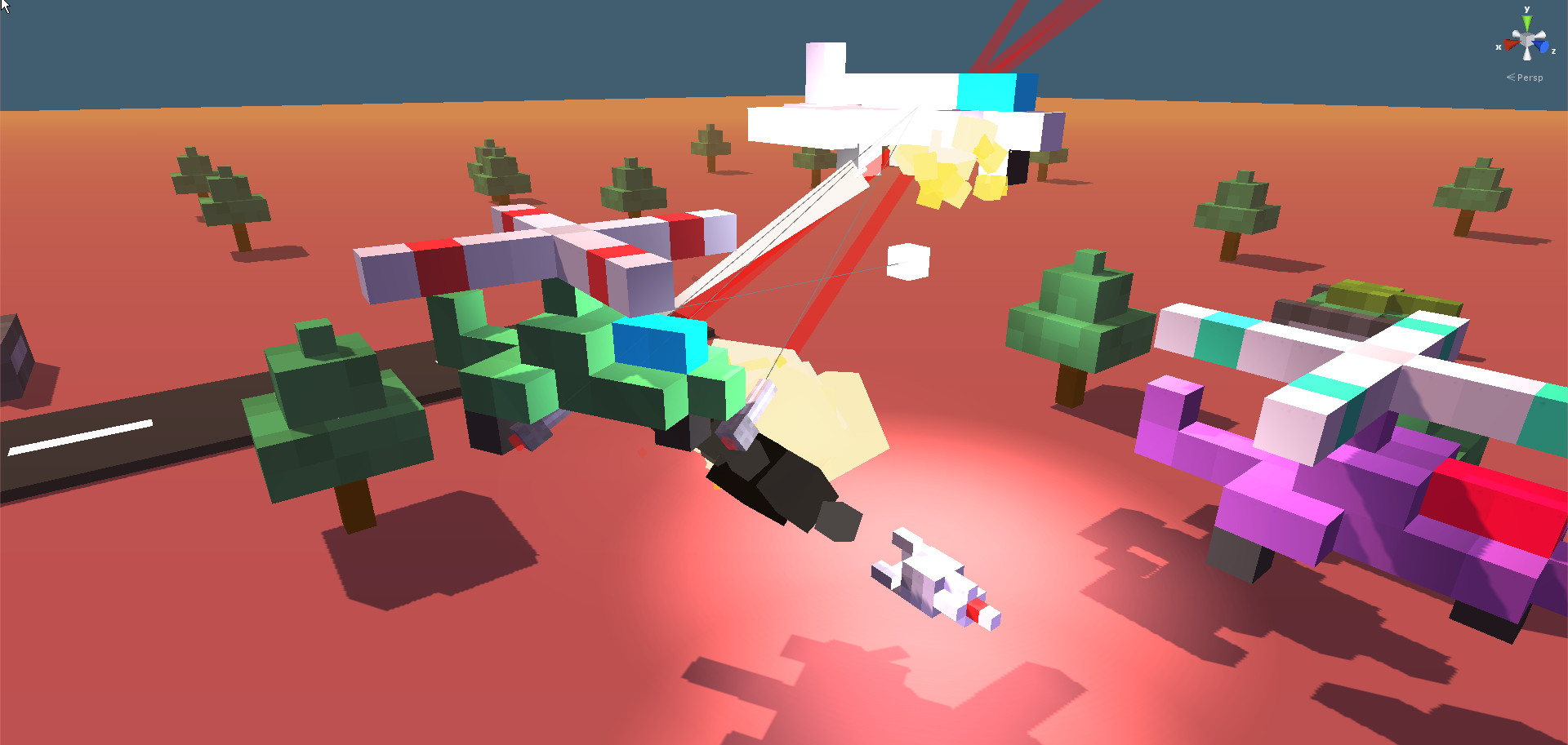 Voxel Helicopter Shooter